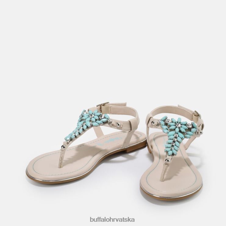 menta zelena Buffalo rosalie veganske sandale |sandale TDD6T814